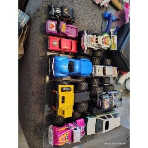 Lot of 10 Vintage Toy Cars & Monster Trucks NyLINT 4x4 Rally SUV
